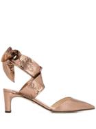 Grey Mer Wrap Tie Mules - Pink