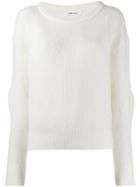 Circus Hotel Ribbed Sweatshirt - White