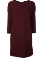 Harris Wharf London Sweater Dress, Women's, Size: 42, Red, Virgin Wool