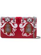 Casadei Embroidered Clutch Bag