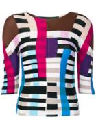 Issey Miyake Cauliflower Colour Blocked Knitted Top - Multicolour