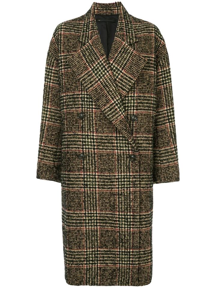 Muller Of Yoshiokubo Plaid Double-breasted Coat - Multicolour