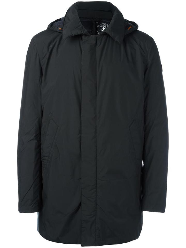 Save The Duck Hooded Parka, Men's, Size: Large, Black, Nylon/polyester