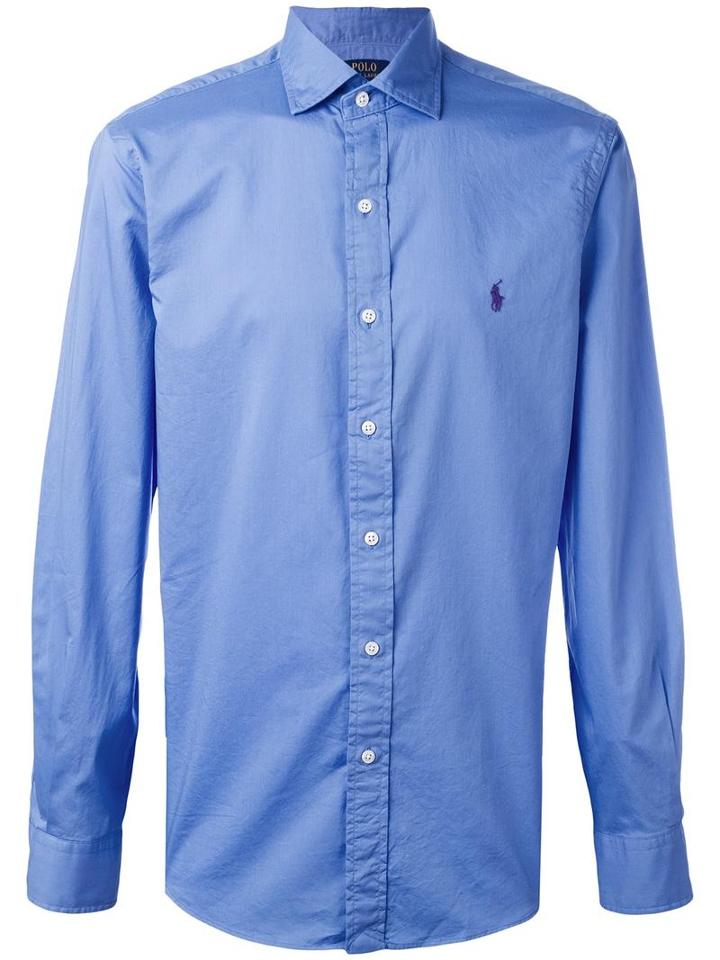 Polo Ralph Lauren Classic Casual Shirt, Men's, Size: Xl, Blue, Cotton