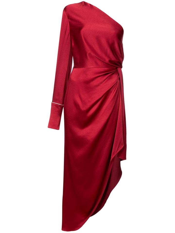Monse Asymmetric Gathered Side Dress