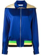 J.w.anderson Metallic Hood Jacket, Women's, Size: 6, Blue, Silk/acrylic/wool