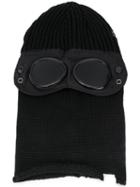 Cp Company Knitted Goggle Balaclava - Black