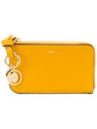 Chloé C Pendant Card Holder - Yellow & Orange