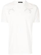 Roar Gemstone Pistol Detailed T-shirt - White