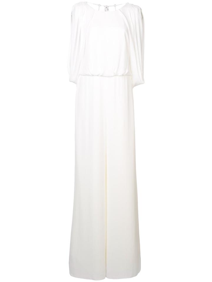 Halston Heritage Palazzo Jumpsuit - White