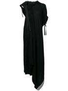 Y-3 Asymmetric Draped Dress - Black