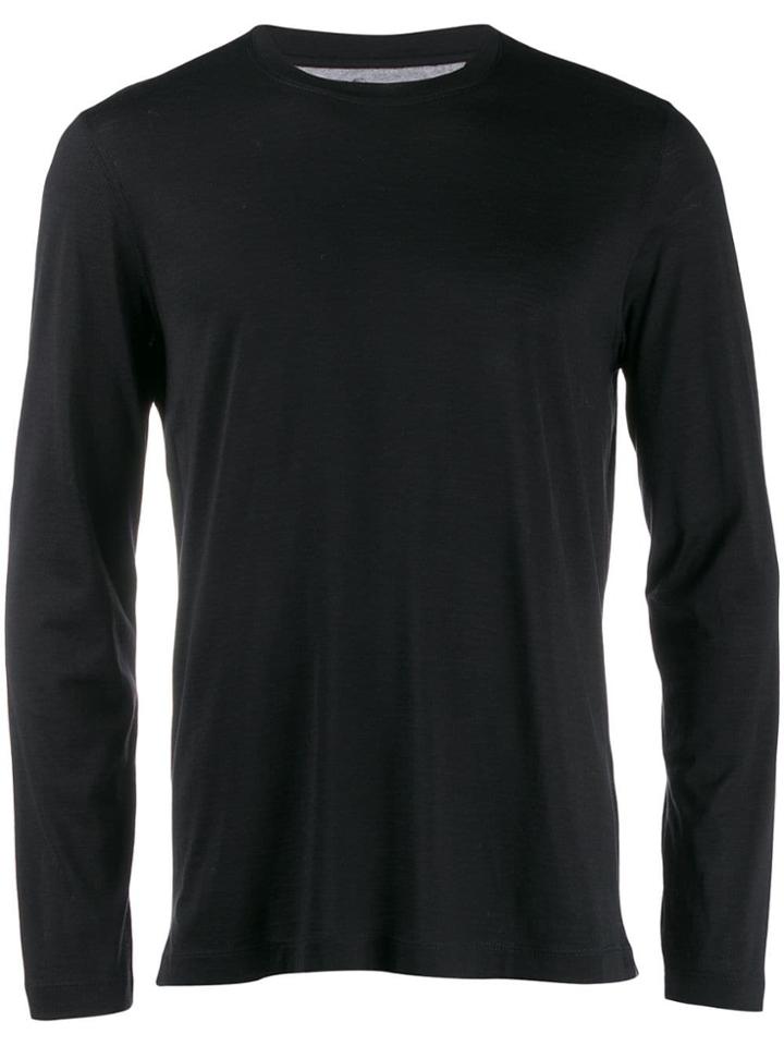 Brunello Cucinelli Long Sleeve Top - Black