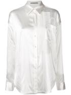 Ermanno Scervino Satin Panel Shirt - White