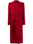 Dolce & Gabbana Belted Double-breasted Coat - Red
