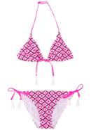 Mc2 Saint Barth Kids Ebony Bikini Set - Pink