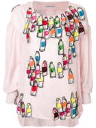 Tsumori Chisato Embellished Blouse - Pink & Purple