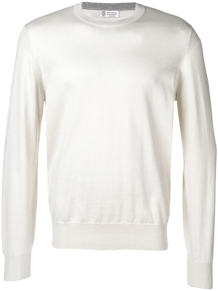 Brunello Cucinelli Crew Neck Jumper - Neutrals