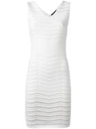 Twin-set Banded Fitted Dress, Women's, Size: Large, White, Viscose/polyester/polyamide/spandex/elastane