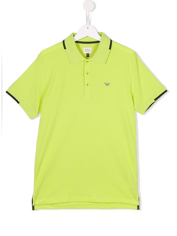 Armani Junior Classic Polo Shirt, Boy's, Size: 14 Yrs, Yellow/orange