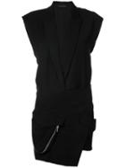 Alexandre Vauthier - Tuxedo Mini Dress - Women - Polyester - 38, Black, Polyester