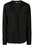 Vince Concealed Button Cardigan - Black
