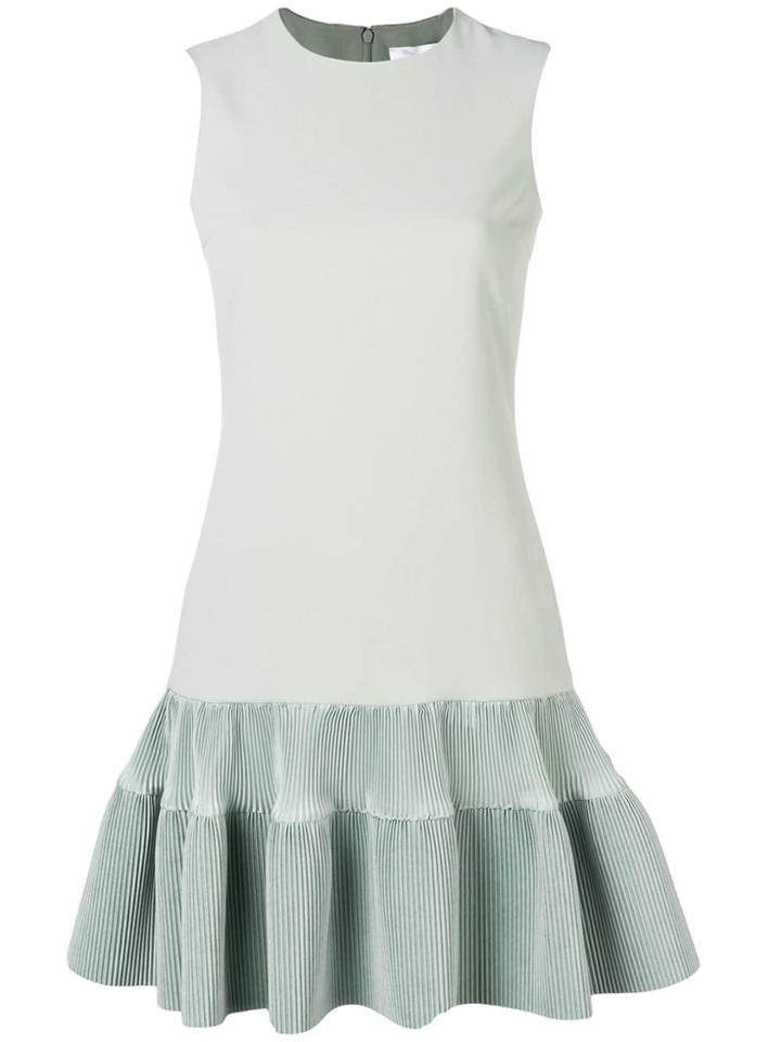 Victoria Victoria Beckham Fitted Peplum Dress - Green