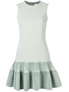Victoria Victoria Beckham Fitted Peplum Dress - Green
