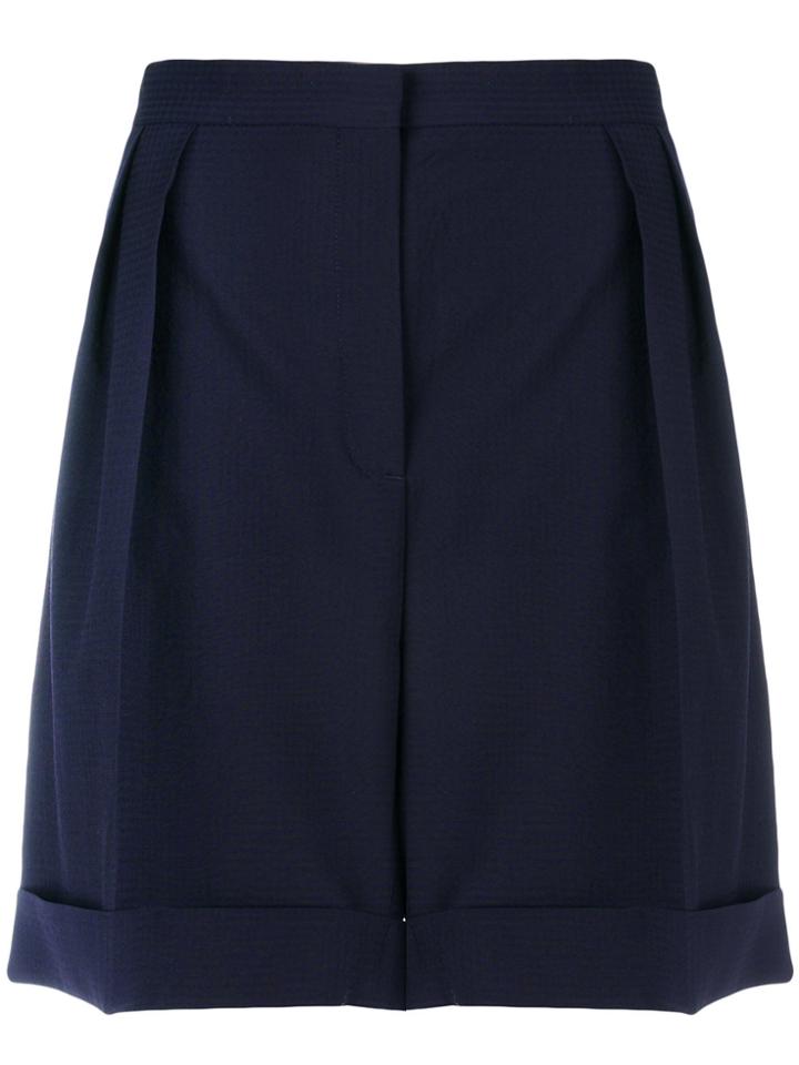 Ps By Paul Smith Wide-legged Tailored Shorts - Blue