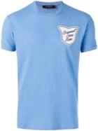 Dsquared2 Chest Patch T-shirt, Men's, Size: Medium, Blue, Cotton