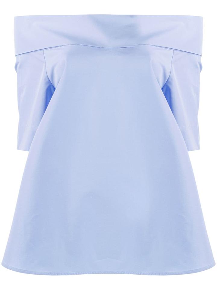 Aspesi Off Shoulder Blouse - Blue