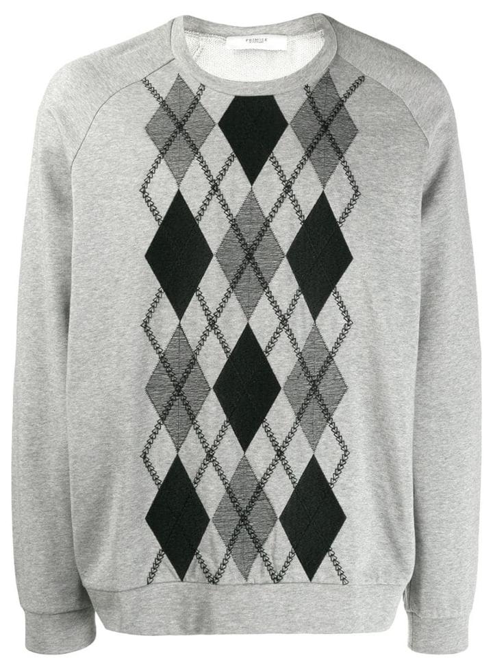 Pringle Of Scotland Argyle Relaxed Sweatshirt - Grey