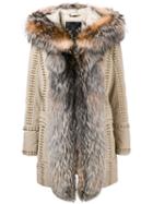 Philipp Plein Amazing Fur Coat - Neutrals