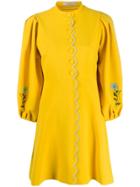 Vivetta Scallop-trim Floral Dress - Yellow