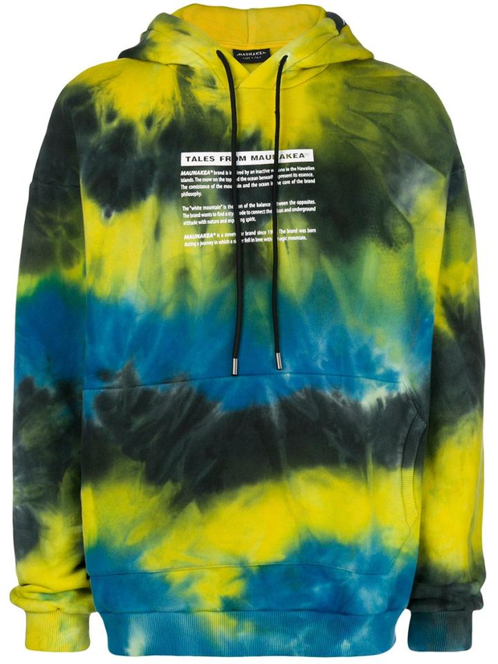 Mauna Kea Printed Hoodie - Yellow & Orange