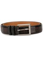 Magnanni Brushed Effect Belt - Brown