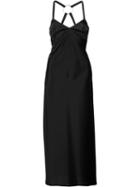 Off-white Mid Fluid Dress, Women's, Size: Xs, Black, Polyester/triacetate