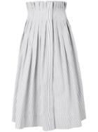 Thom Browne Striped Paperbag Waist Skirt - Blue