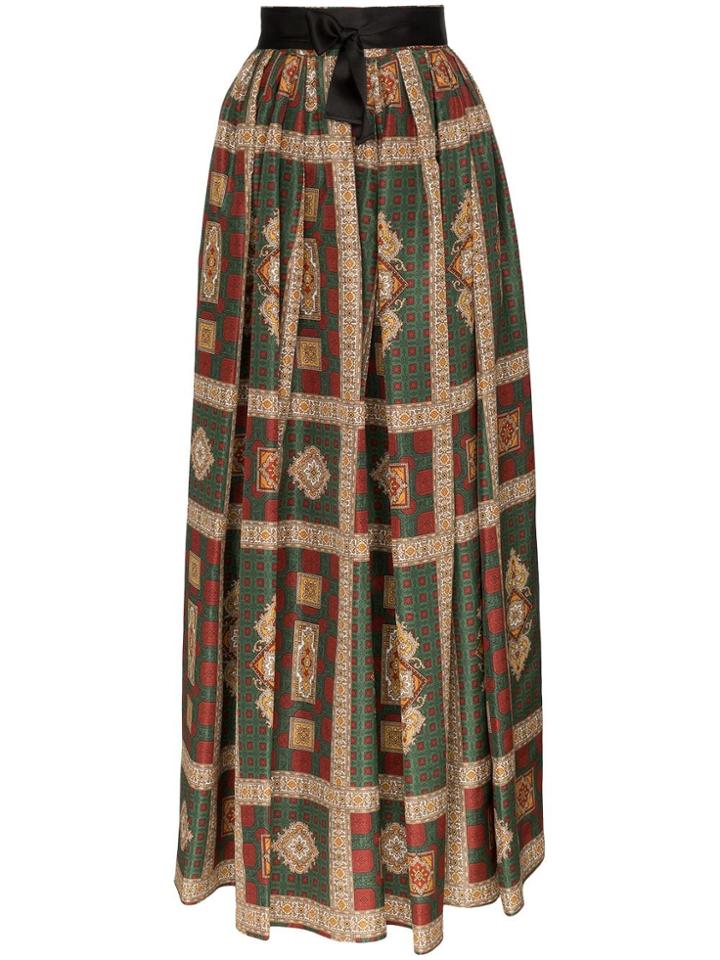 Etro Printed Silk Maxi Skirt - Multicolour
