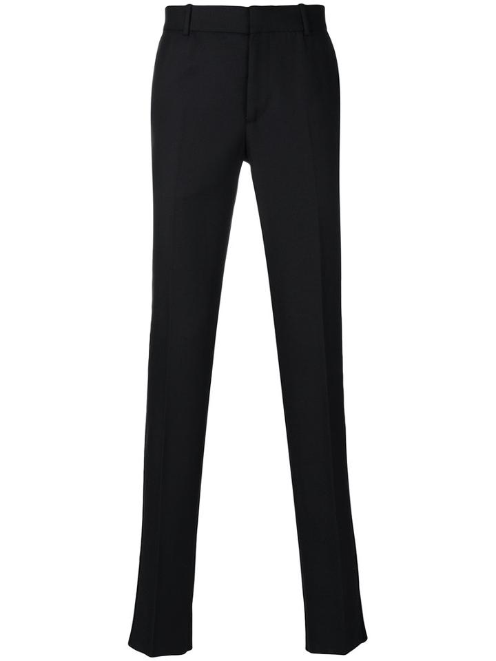 Alexander Mcqueen - Straight-leg Trousers - Men - Acetate/viscose/wool - 52, Black, Acetate/viscose/wool
