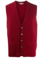 N.peal The Chelsea Milano Waistcoat - Red