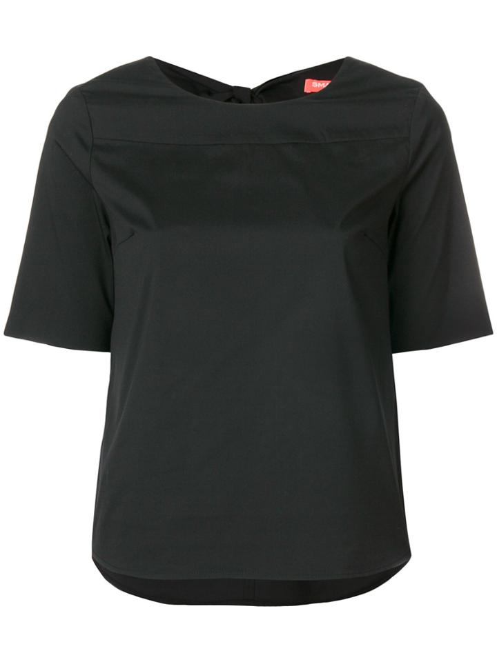 Smarteez Bow Back Blouse - Black