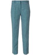 Carven Checked Tailored Trousers - Green