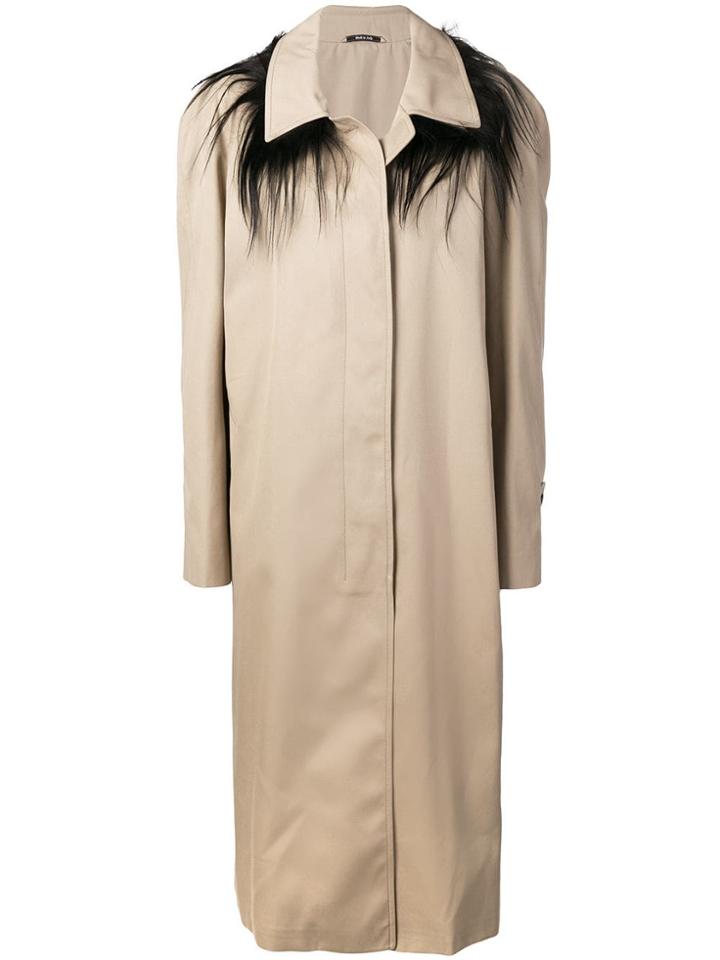 Maison Margiela Single Breasted Trench Coat - Neutrals