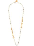 Moschino Vintage Faux Pearl Necklace - Metallic