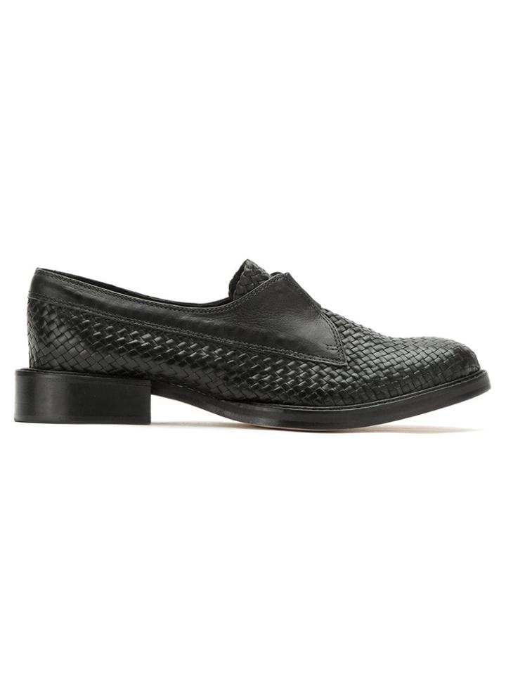 Sarah Chofakian Leather Loafers - Black