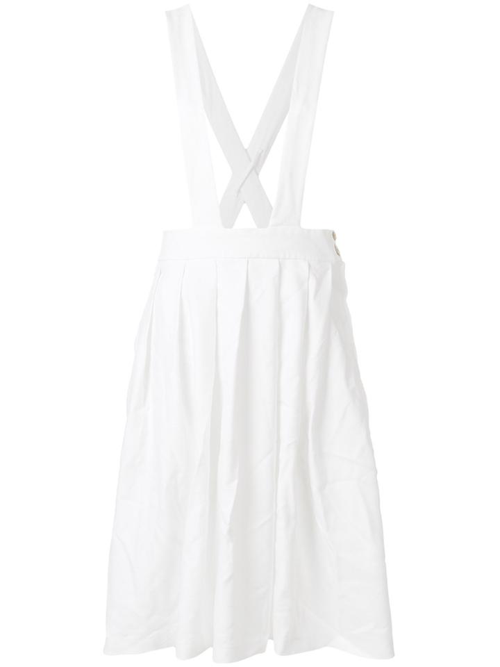 Comme Des Garçons Girl Flared Midi Dress - White