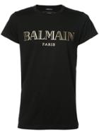 Balmain - Logo Patch T-shirt - Men - Cotton - M, Black, Cotton