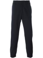 Emporio Armani Classic Track Pants, Men's, Size: 46, Blue, Cotton/polyester/wool