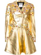 Moschino Crystal-embellished Metallic Dress - Gold