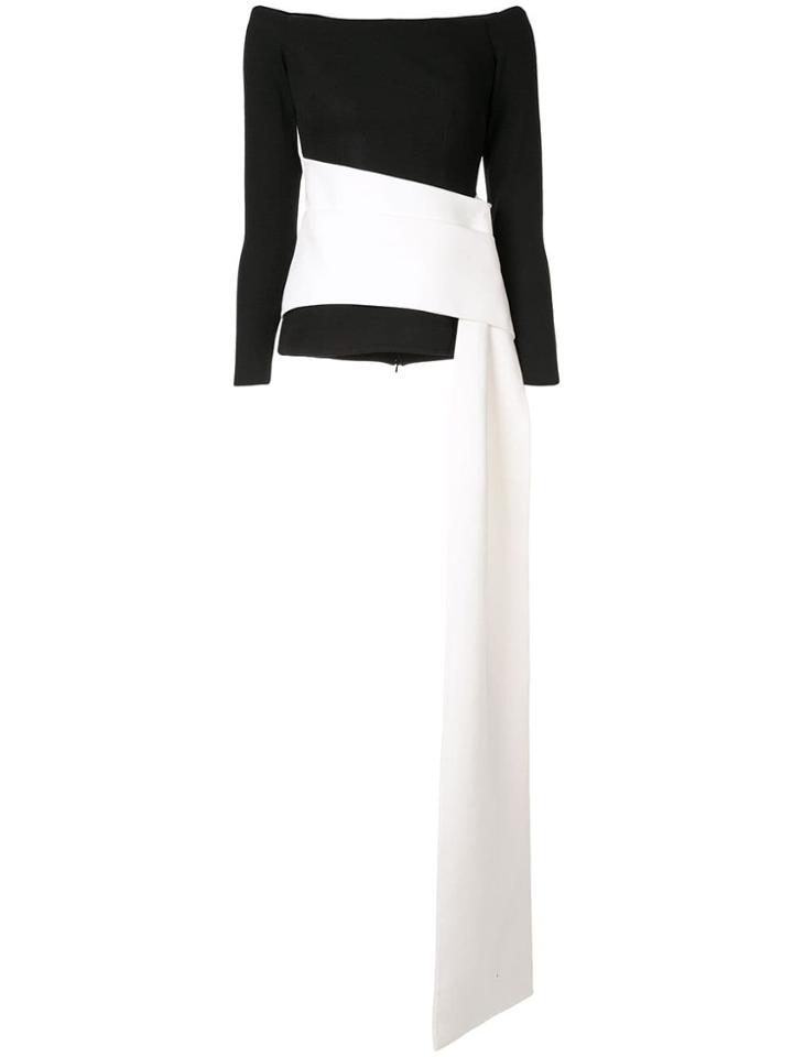 Safiyaa London Michelle Obama Top - Black